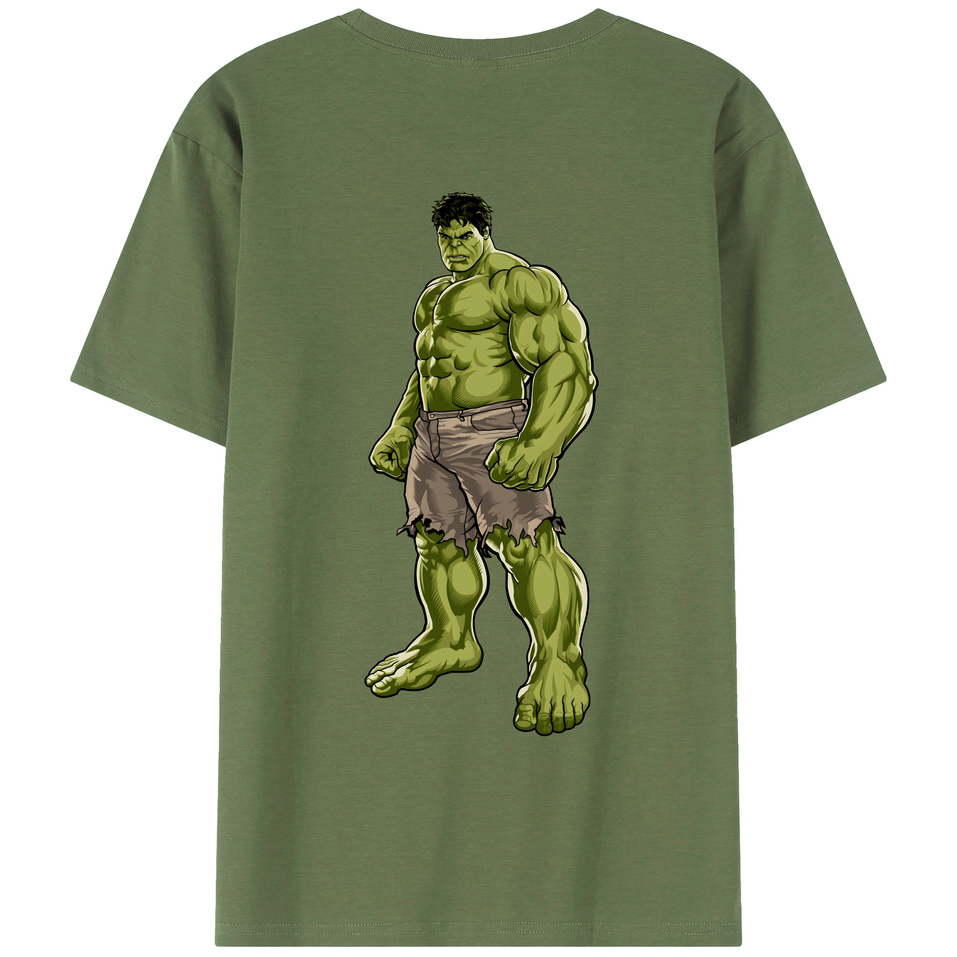 （画像用） アベンジャーズ The Avengers 綿100％ メンズ半袖Tシャツ（バックプリント） 通気性